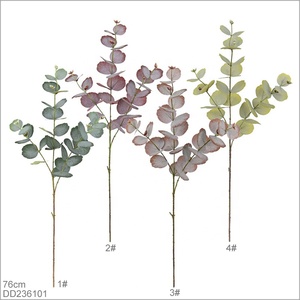 Tallos <span class=keywords><strong>de</strong></span> Eucalipto Artificiales, Hojas <span class=keywords><strong>de</strong></span> Dólar Plateado Realistas para Decoración del Hogar y Bodas - Product Image 3