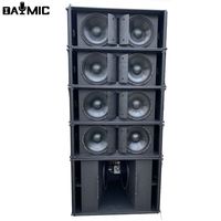Système de sonorisation professionnel DSP AMP 1000W avec deux caissons de basses 500W 12"/15" et enceintes actives Line Array pour DJ et scène avec 2 entrées XLR