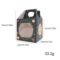 Boîtes d'emballage en papier transparentes robustes de qualité supérieure pour festivals, Noël, anniversaires, mariages, cadeaux, présentation de bibelots