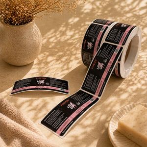 Custom Waterproof Roll <b>Label</b> <b>Sticker</b> Self Adhesive Printed Packaging <b>Labels</b> for Cosmetic and Beauty Products - Product Image 1