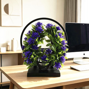 Paulon Artificial Lotus Flower <b>Wreath</b> 10cm-30cm Plastic Indoor Home Decor Chinese Style Wedding Prop - Product Image 4