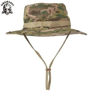 Sombrero Táctico de Ala Ancha para Exteriores, Estilo Boonie, Camuflaje, Transpirable, para la Selva, con Ojales y Cordón, Hecho de Nailon, Poliéster y Algodón - Product Image 3