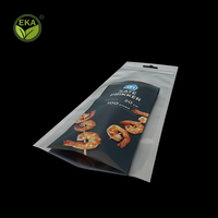 Sac d'emballage transparent pour affichage d'épicerie, snack et fruits de mer, bâtonnets de crevettes, sac en plastique composite pour filet de poisson avec trou de suspension