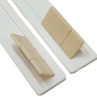 Jeu de Mahjong pour enfants en acrylique transparent avec 160 tuiles, support de jeu, mini-racks de voyage et pousseurs personnalisés