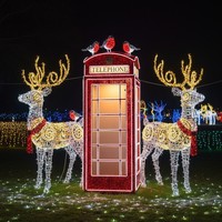 Decoración de Faroles para Parques de Atracciones, Personalizada de Fábrica, para Navidad, Uso Interior/Exterior, Espectáculo de Luces para Parques Temáticos