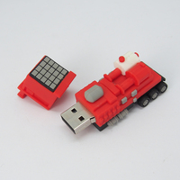 Clé USB en forme de figurine mignonne en silicone, design échelle en PVC, 16 Go, de 128 Mo à 128 Go