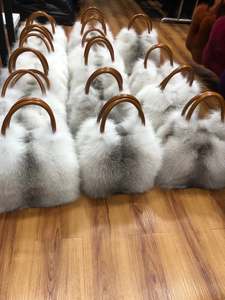 Penjualan laris 2024 dompet dan tas tangan desainer bulu rubah asli <span class=keywords><strong>Mini</strong></span> musim gugur dan musim dingin - Product Image 2