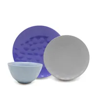 Бренд OEM, керамический производитель, оптовая продажа, лучший фарфоровый фиолетовый набор посуды