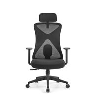 Chaise de bureau moderne en maille JOHOOFURNITURE avec appui-tête réglable pour hôtel et personnel – Haute qualité, vente en gros