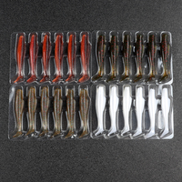 JOHNCOO 6 leurres souples TPR Worm Shad 60mm 2.3g Rock Shiner pour la pêche en mer, leurres flottants souples pour truite, ormeau, appât de pêche, swimbait