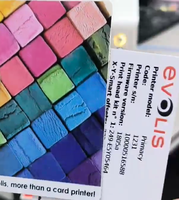 Cartucho de PVC de Alta Calidad para Impresora de Tarjetas de Identificación Evolis Primacy de Primera Generación, de Una o Dos Caras