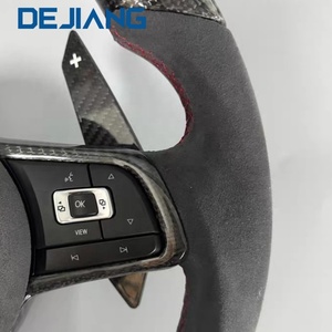 Volant sport en fibre de carbone pour Volkswagen VW GOLF <span class=keywords><strong>POLO</strong></span> MK6 MK7 avec affichage LED en fibre de carbone - Product Image 3