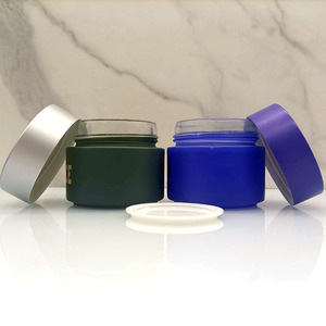 2oz Cosmetics Glass Jars Skincare Packaging Black Amber <b>Small</b> Cream <b>Container</b> Glass Jar With Lids - Product Image 6