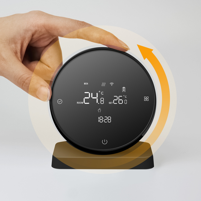 Beok Tuya WiFi Smart Thermostat Wireless Water Heating Room Thermostats for Gas Boiler Heating System