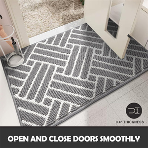 Tapis d'entrée lavable, antidérapant, support <span class=keywords><strong>TPR</strong></span>, tapis de porte d'entrée intérieur, absorbant, résistant à la saleté, tapis de bienvenue - Product Image 3