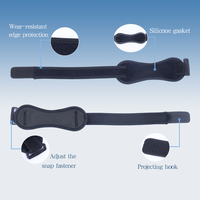 Sangle rotulienne sportive avec coussinet en silicone intégré, réglable, légère, respirante, support de genou et protection de la rotule