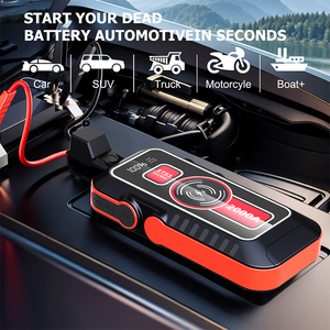 Démarreur portable à bas <span class=keywords><strong>prix</strong></span>, câbles de démarrage et <span class=keywords><strong>chargeur</strong></span> EV, 1000A de crête, 10000mAh pour véhicules essence 5L et diesel 3L, boîtier ABS - Product Image 1