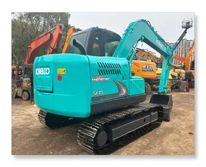 Goede Kwaliteit Gebruikte Graafmachine Kobelco Sk75 Engineering Bouwmachines Goedkope Prijs Te Koop