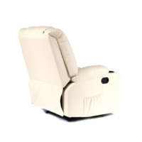 Fauteuil inclinable en cuir style moderne avec porte-gobelet et fonction massage, série loisirs pour la maison, mobilier de salon, vente en gros