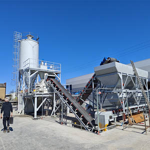 Centrale à béton portable HZS25 : Centrale de malaxage compacte de 25 m³/h pour béton prêt à l'emploi et préfabriqué, certifiée CE ISO - Product Image 1