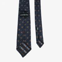 Dreifach plissierte Krawatte mit gekräuselter Kante 3-fach Western Design Silk Blend Formale Krawatte