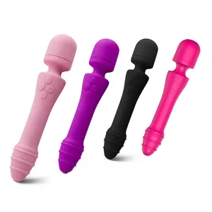 Leutoo Drop Verzending Volwassen Vibrator Sex Toy Masturbatie Vrouwelijke Dubbele Vibrerende G-Spot Verwarming Wand Massager Vrouw Vibrator