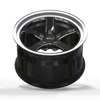 Jantes forgées Drag 17x10 18x10 20x9 20x10.5 5x115 Noir brillant usiné 5 branches pour Charger SRT Hellcat Challenger Racing