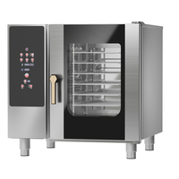 Four à vapeur électrique à 6 niveaux en acier inoxydable 304 certifié CE pour une utilisation en cuisine commerciale, adapté à tous les types de cuisson des aliments