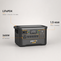 Générateur solaire portable 3600W 3072Wh avec batterie LiFePO4, charge rapide en 1,5 heure, support d'emballage pour l'exportation