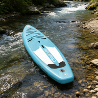 Tabla de Paddle Surf Inflable InflaToGo Pro 10'8" de Doble Pared DWF, Tabla de Surf de PVC Multiusos, Resistente al Agua y Duradera