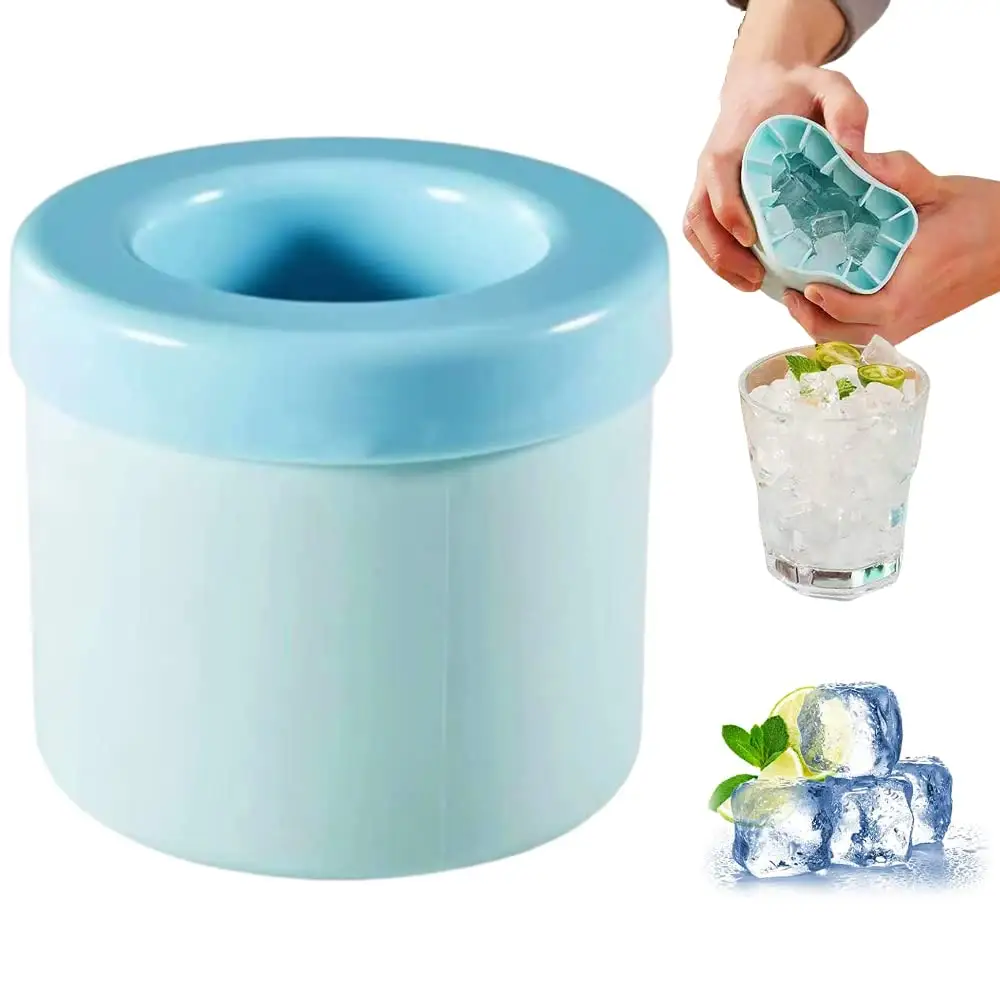 Hot Press-Type Easy-Release Ice Cup Wine Ice Cooler Beer Cabinet Drinking Whiskey Freeze Cylinder Silicone Ice Cube Mold