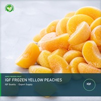 IQF Export Diepvries Biologische Ongezoete Natuurlijke Gele Perzikhelften Vriesvork Bulk Gezonde Groothandelsprijs