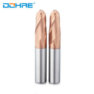 DOHRE <span class=keywords><strong>UEX</strong></span> 50mm HRC60 CNC tungstène carbure monobloc 2F boule nez fraise Fresas métal Duro pour acier - Product Image 4