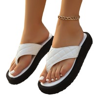 Nouveauté 2025 Sandales d'Été pour Femmes à Semelle Épaisse, Tongs de Mode à Semelle Souple, Grandes Tailles, Pantoufles d'Automne avec Design Unique à Pointe