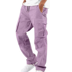 Pantalon cargo en toile léger et durable pour homme, taille haute, pour la randonnée, le camping et les aventures en plein air (éco-responsable) - Product Image 2