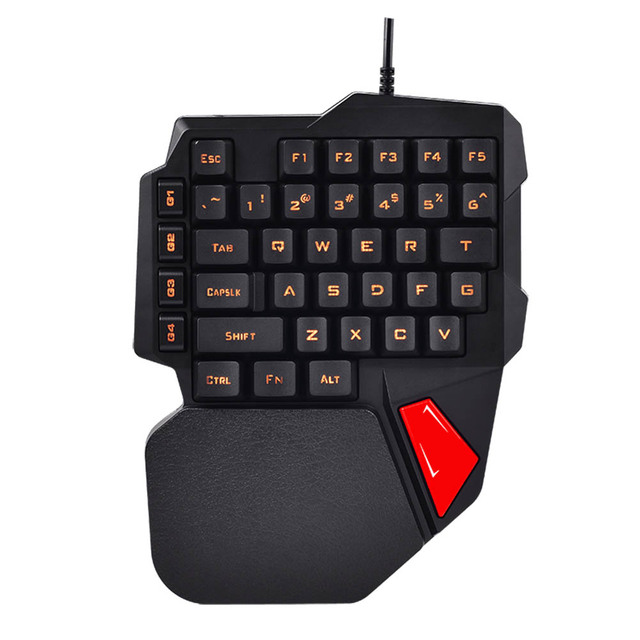 2020 K108 Mini Gaming Keyboard Mechanical One Hand Keyboard PUGB Mobile Game Left Hand for Gaming Keyboard