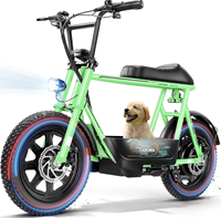 Trottinette électrique adulte GYebike GY1601, cadre en aluminium sport, siège, rangement, moteur sans balais au lithium 36V 350W, fourche à suspension
