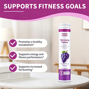 Comprimés effervescents naturels OEM pour la gestion du poids, saveur fruits mélangés et raisin, faibles en <span class=keywords><strong>calories</strong></span>, supplément détox beauté - Product Image 4