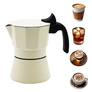 <span class=keywords><strong>Cafetière</strong></span> à expresso portable en métal moderne sur mesure <span class=keywords><strong>3</strong></span>/6 <span class=keywords><strong>tasses</strong></span> en acier inoxydable <span class=keywords><strong>Cafetière</strong></span> <span class=keywords><strong>italienne</strong></span> Moka pour la maison et le bureau - Product Image 6