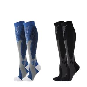 Chaussettes de compression sportives pour fitness, saut à la corde, marathon, course à pied, amincissantes, imprimées à la sérigraphie, tendance - Product Image 5