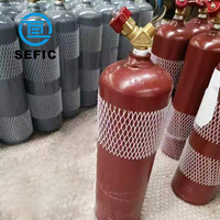 Tailles des bouteilles d'acétylène DOT8AL MC10 Bouteilles de gaz sans amiante Cylindre de gaz industriel professionnel
