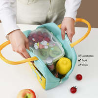 Vente en gros de sac isotherme en aluminium imprimé dessin animé mignon pour garder les aliments congelés pendant 4 heures, sac à lunch pour enfants, sacs de pique-nique pour temps chaud et froid