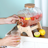 Distributeur de baril de vin de haute qualité de luxe seau à vin Offre Spéciale bouteille en verre Carboy Kits de brassage à domicile 1L/3L/5L bouchon en liège