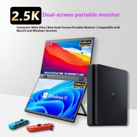 15,6 Zoll 2,5 K Ultra-Clear tragbares Dual-Screen-Display 360 Flip-Wandbehang-Computer mit IPS-Panel Typ C LED-Bildschirm typ