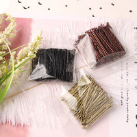 Épingles à cheveux pour femmes 100 pièces accessoires de cheveux alliage en forme de vague épingles à cheveux simples barrettes de pince à cheveux en métal pour coiffure de mariée