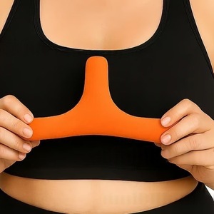 Coussinets de soutien-gorge anti-humidité pour femmes, à séchage rapide, en forme de T, orange, pour le sport et l'usage quotidien - Product Image 1