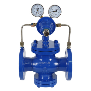 Réducteur de pression à piston pilote 16 bars en acier inoxydable 304 YK43X-16P avec raccord à bride pour gaz - Product Image 1