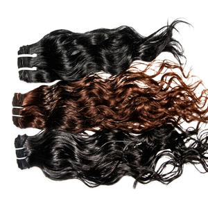 Remy 100% Unprocessed Virgin Indian Natural Color Best Texture Body Wave Hair Weaving 100g <b>Machine</b> Double Weft Tamil Nadu - Product Image 1