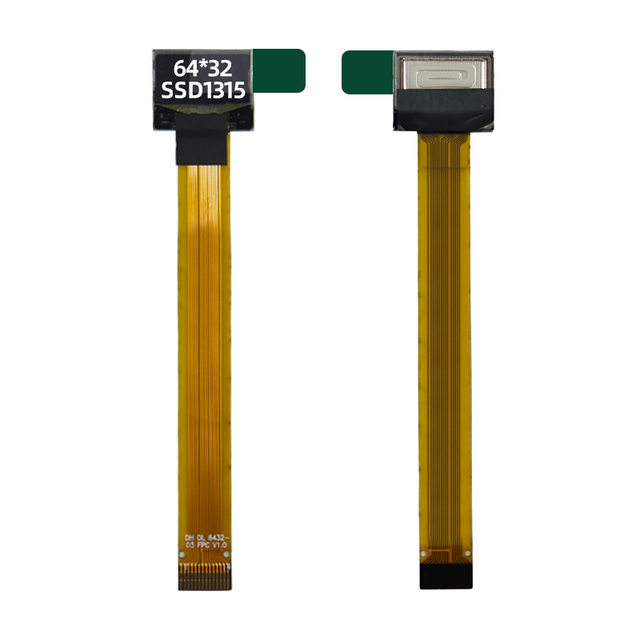 TONWELL 0.49 Inch 64*32 Monochrome Micro OLED Display SSD1315 I2C 14Pin PCB Small Size White Color PMOLED LCD Screen