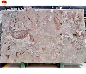 Luxe Nouveau Design Ceppo Breccia Rosa Marbre Monet Jardin Marbre Grande Dalle pour Salle De Bains Vanité Lavabo et Comptoir Îlot - Product Image 1